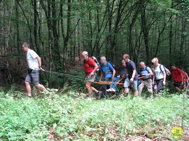 randonnée sportive avec joëlettes, Habay, 2014