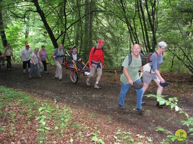 randonnée sportive avec joëlettes, Habay, 2014