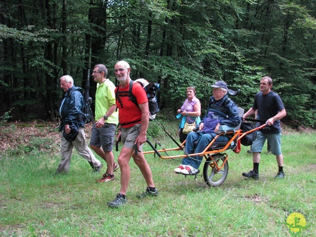 randonnée sportive avec joëlettes, Habay, 2014