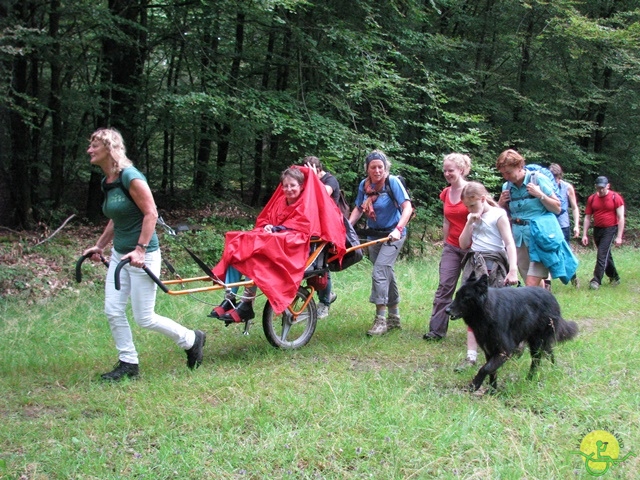 randonnée sportive avec joëlettes, Habay, 2014