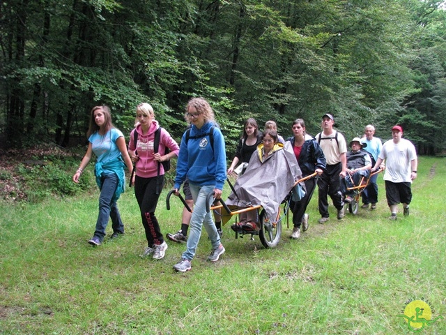 randonnée sportive avec joëlettes, Habay, 2014