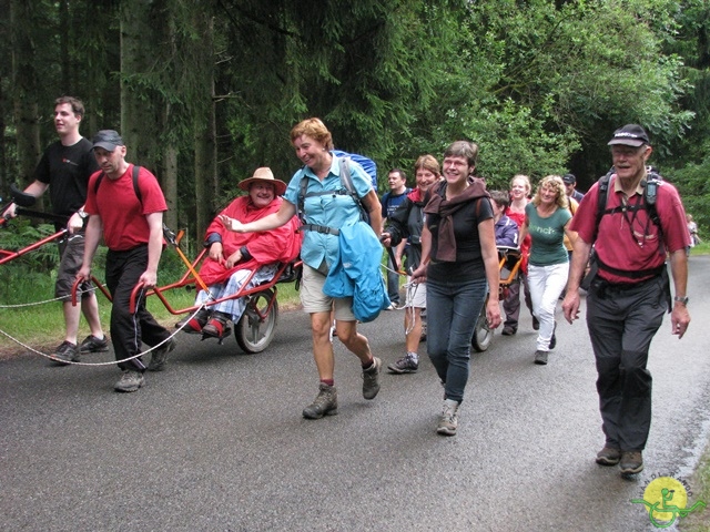 randonnée sportive avec joëlettes, Habay, 2014