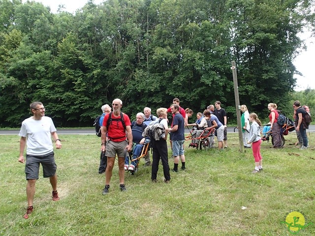 randonnée sportive avec joëlettes, Habay, 2014