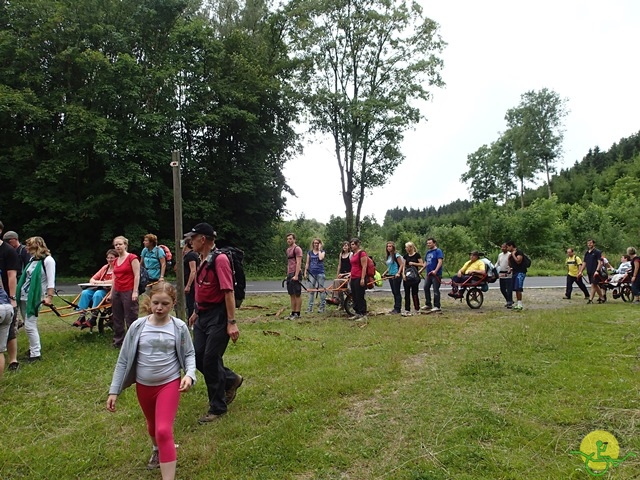 randonnée sportive avec joëlettes, Habay, 2014