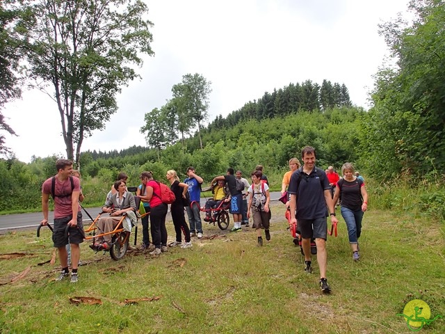 randonnée sportive avec joëlettes, Habay, 2014