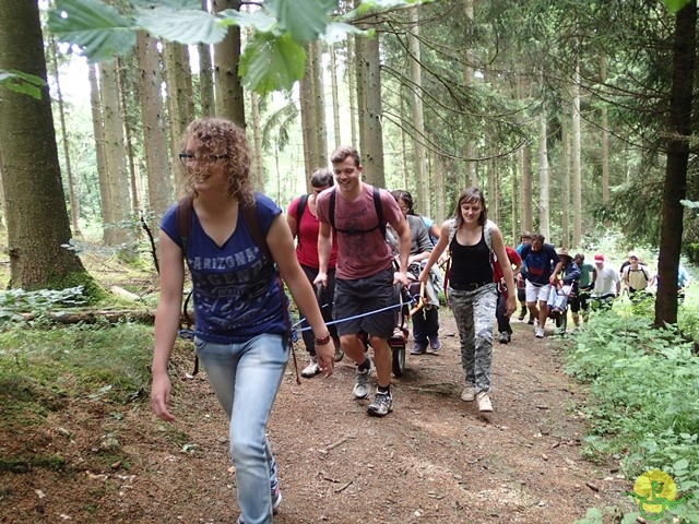 randonnée sportive avec joëlettes, Habay, 2014