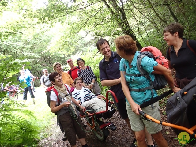 randonnée sportive avec joëlettes, Habay, 2014