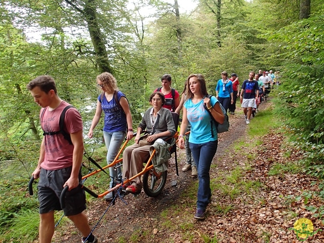 randonnée sportive avec joëlettes, Habay, 2014