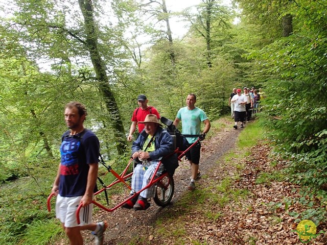 randonnée sportive avec joëlettes, Habay, 2014