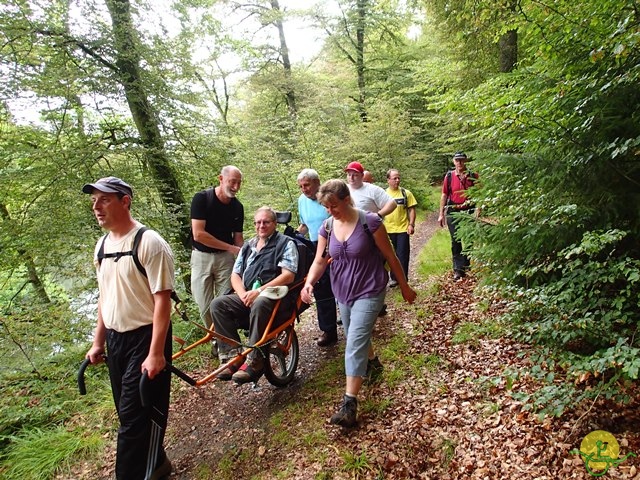 randonnée sportive avec joëlettes, Habay, 2014