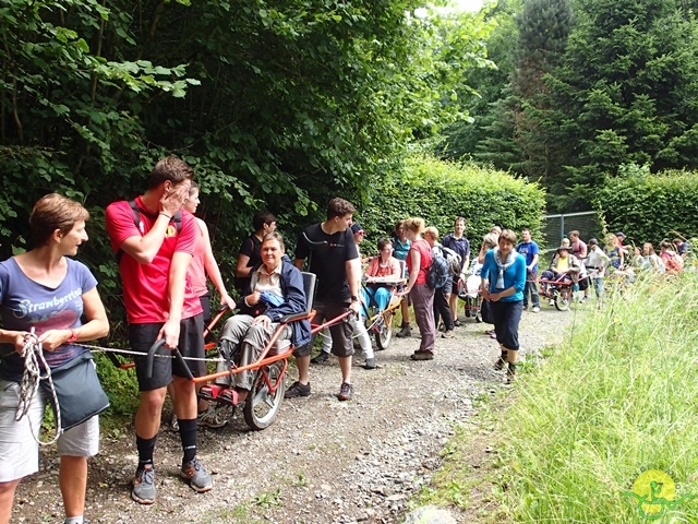 randonnée sportive avec joëlettes, Habay, 2014