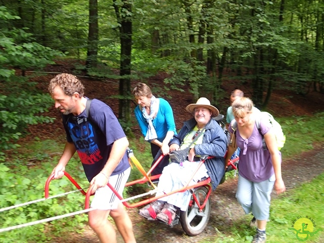 randonnée sportive avec joëlettes, Habay, 2014