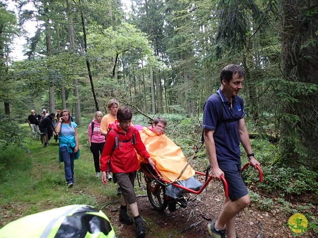 randonnée sportive avec joëlettes, Habay, 2014