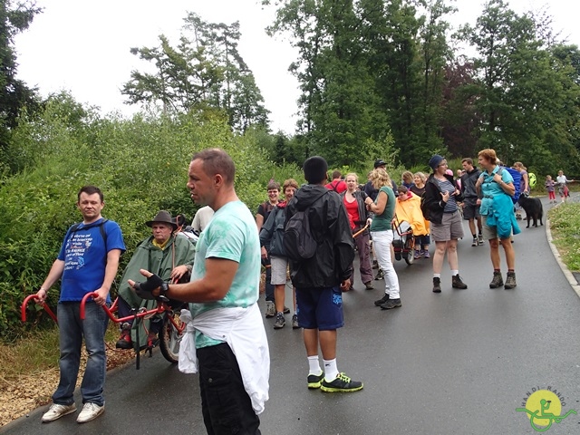 randonnée sportive avec joëlettes, Habay, 2014