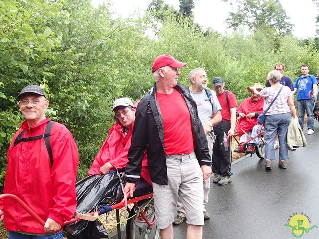 randonnée sportive avec joëlettes, Habay, 2014