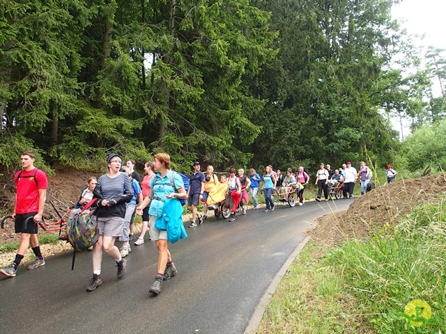 randonnée sportive avec joëlettes, Habay, 2014