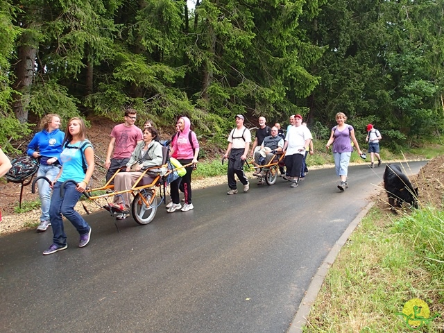 randonnée sportive avec joëlettes, Habay, 2014