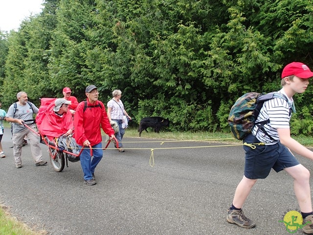 randonnée sportive avec joëlettes, Habay, 2014