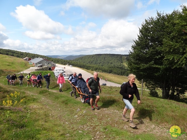 Randonnée avec joëlettes, Vosges, 2014