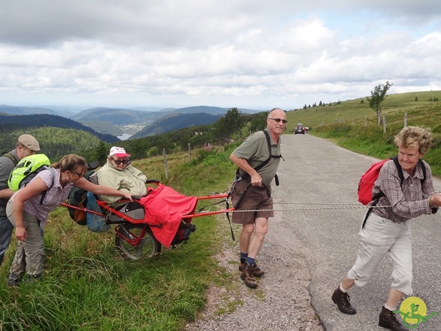 Randonnée avec joëlettes, Vosges, 2014