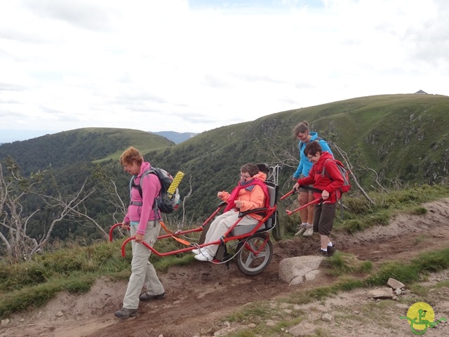 Randonnée avec joëlettes, Vosges, 2014