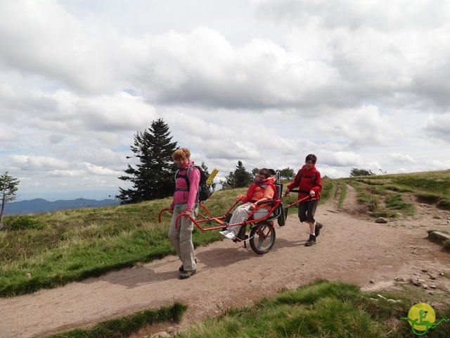 Randonnée avec joëlettes, Vosges, 2014