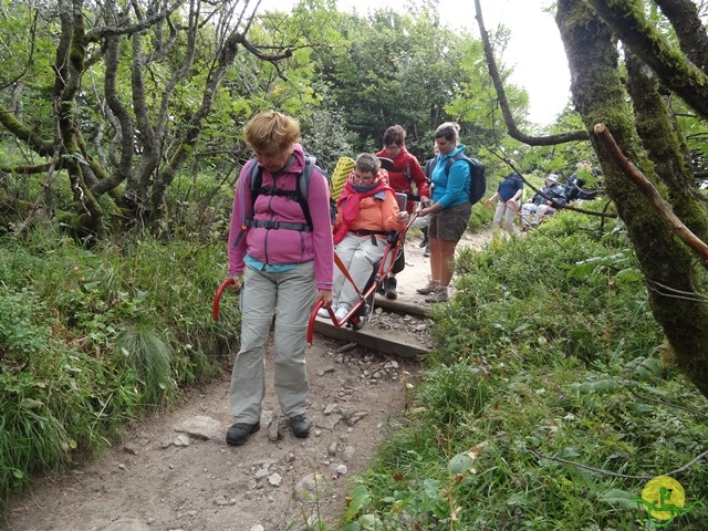 Randonnée avec joëlettes, Vosges, 2014