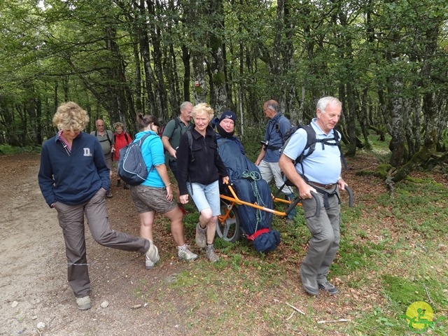 Randonnée avec joëlettes, Vosges, 2014