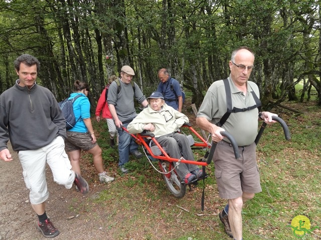 Randonnée avec joëlettes, Vosges, 2014