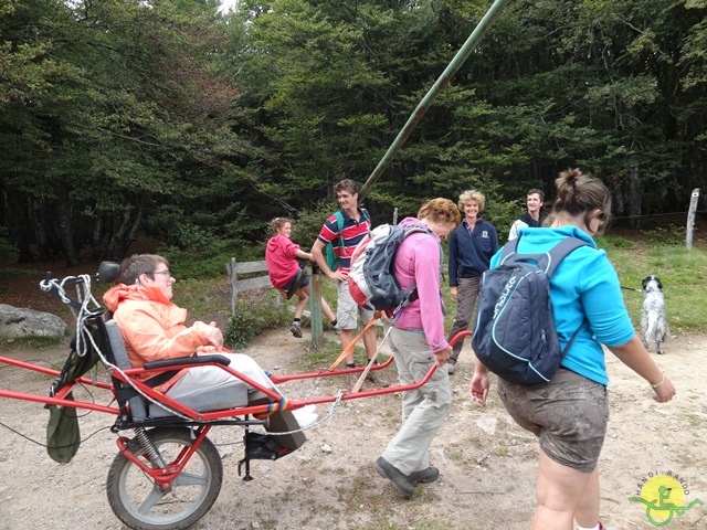 Randonnée avec joëlettes, Vosges, 2014