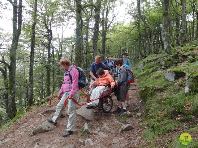 Randonnée avec joëlettes, Vosges, 2014