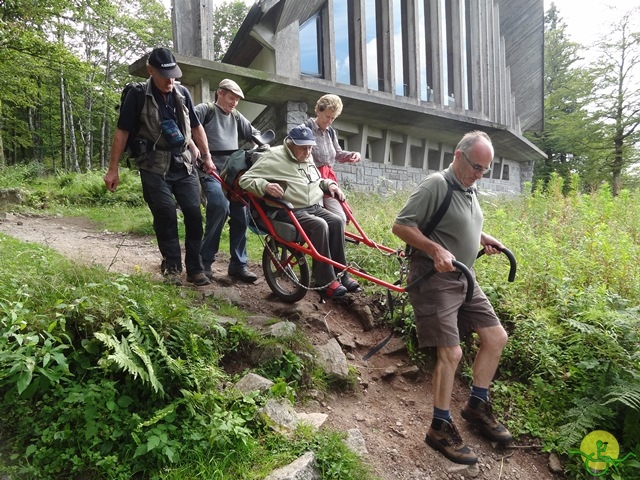 Randonnée avec joëlettes, Vosges, 2014