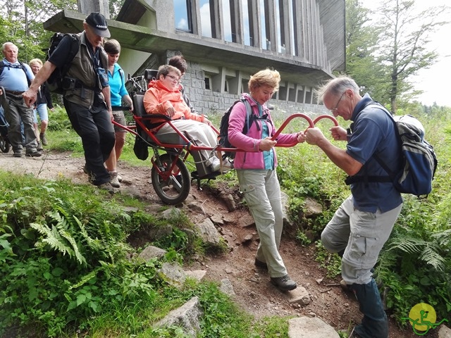 Randonnée avec joëlettes, Vosges, 2014