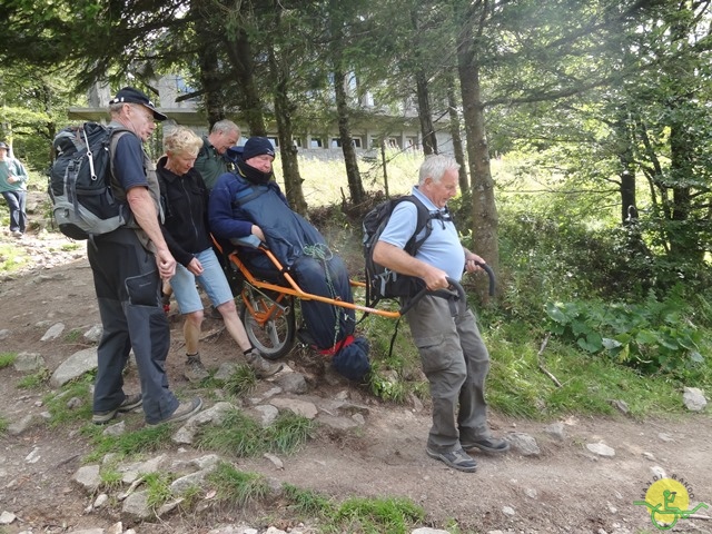 Randonnée avec joëlettes, Vosges, 2014