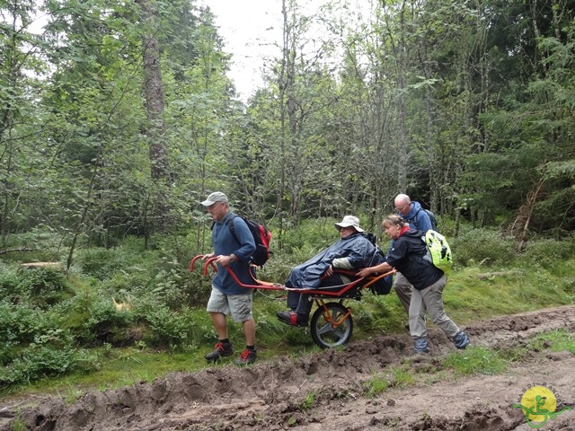 Randonnée avec joëlettes, Vosges, 2014