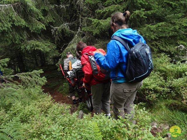 Randonnée avec joëlettes, Vosges, 2014