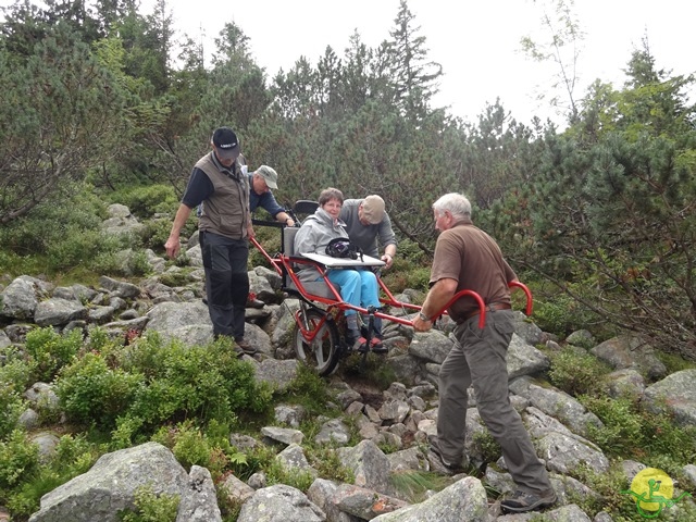 Randonnée avec joëlettes, Vosges, 2014