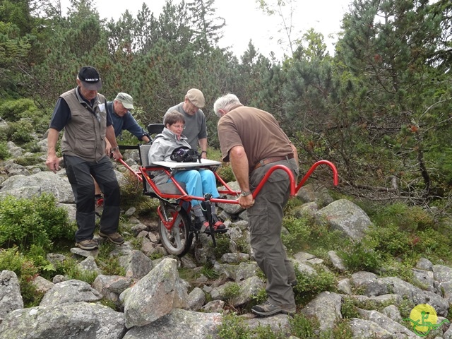 Randonnée avec joëlettes, Vosges, 2014