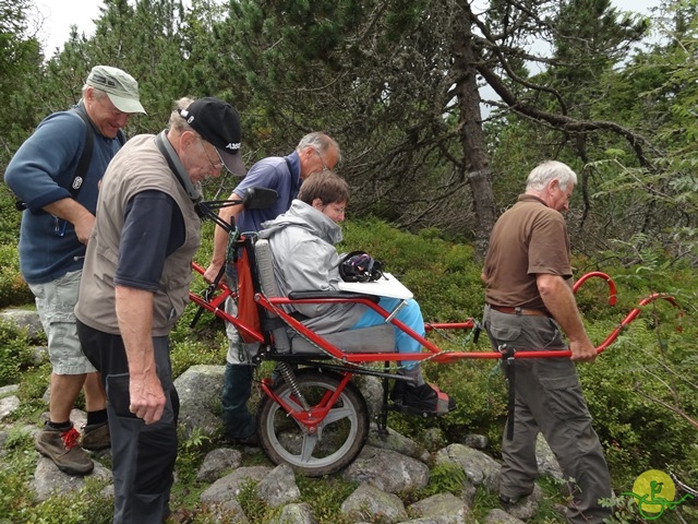 Randonnée avec joëlettes, Vosges, 2014