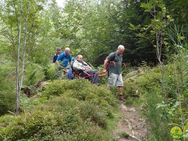 Randonnée avec joëlettes, Vosges, 2014