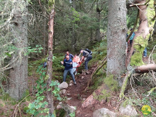 Randonnée avec joëlettes, Vosges, 2014