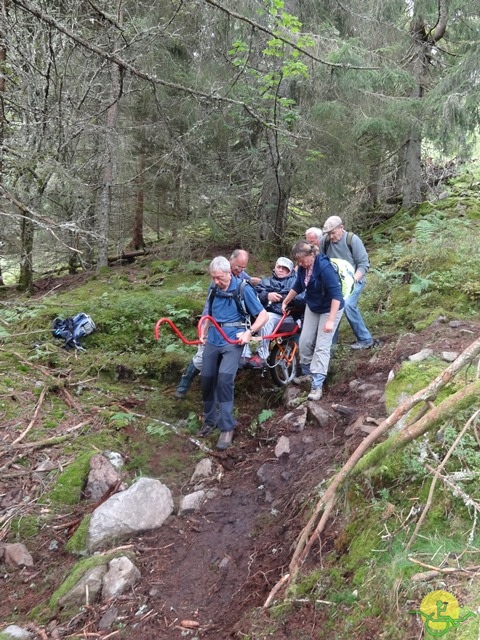 Randonnée avec joëlettes, Vosges, 2014