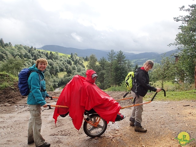 Randonnée avec joëlettes, Vosges, 2014