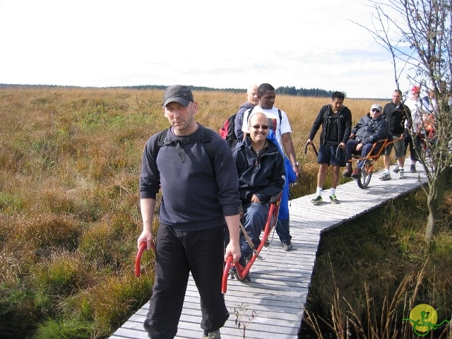 Randonnée joëlettes, Fagnes, 2014