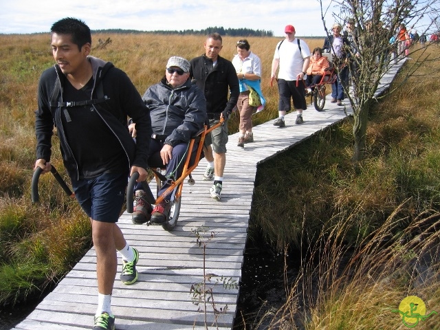 Randonnée joëlettes, Fagnes, 2014