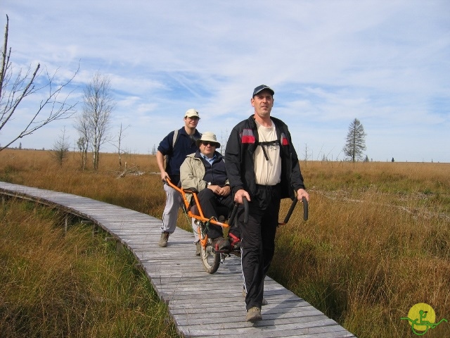 Randonnée joëlettes, Fagnes, 2014