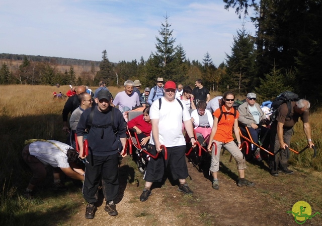 Randonnée joëlettes, Fagnes, 2014