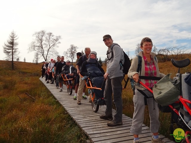 Randonnée joëlettes, Fagnes, 2014