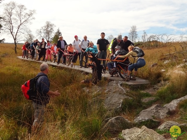 Randonnée joëlettes, Fagnes, 2014