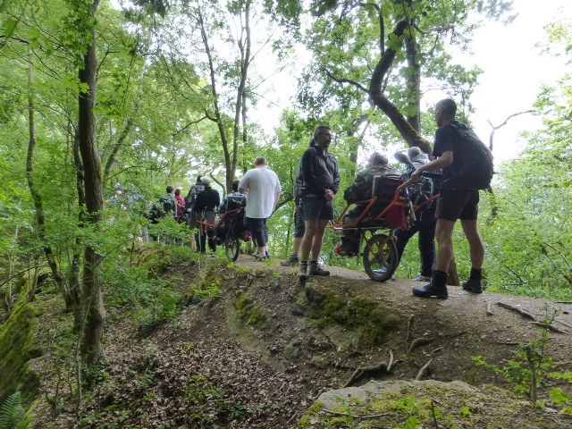 Randonnée joëlettes à Esneux